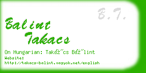 balint takacs business card